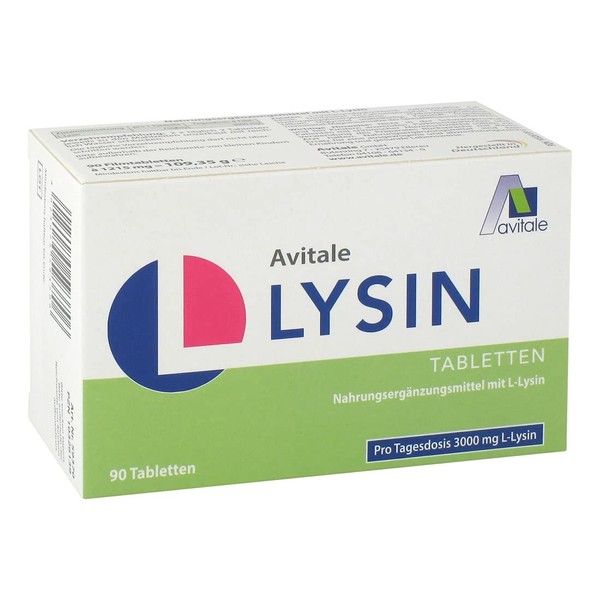 Avitale L-Lysine 750 mg Tablets, 90 Items, Pack of 1