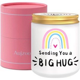 Aujzoo Ocean Scented Candle Gifts for Women,Thinking of You Gift Thank Pink