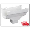 Amerimax Home Products 5 In. White Vinyl K-Style Gutter End