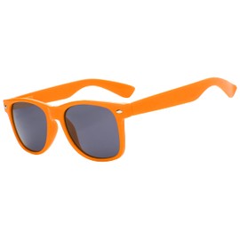 Men Women Vintage Smoke Lens Orange Frame Sunglasses Retro Style