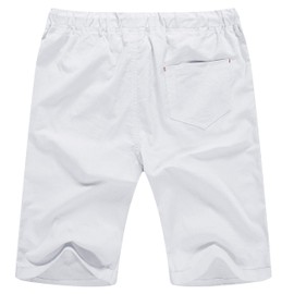 Sailwind Men’s Linen Shorts Casual Drawstring Summer Beach Shorts