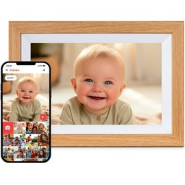CONTINU.US 10.1” WiFi Digital Picture Frame | LCD Touch Screen, 32GB Storage, Smart Digital Photo Frame Display - Auto-Rotate Portrait and Landscape Frameo Electronic Frame - Instantly Share Memories