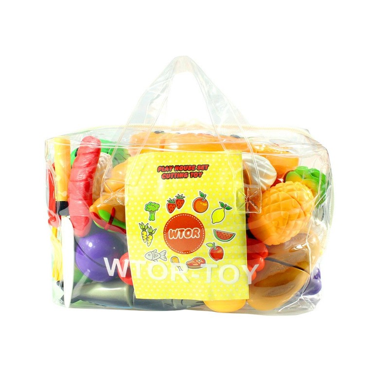 WTOR 39 Piece Set Pretend Play Sushi Vegetables Fruits Salisbury