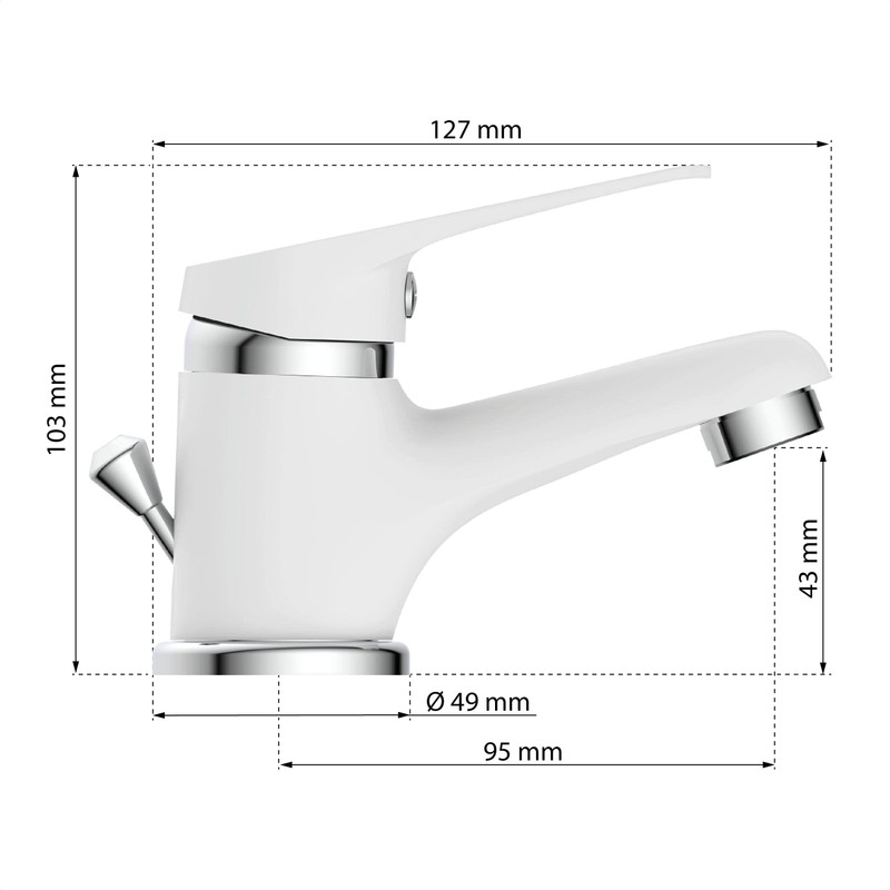 Eisl Speed Bath Filler Tap Fitting, NI075SCR-W