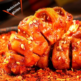 Spicy Snacks Latiao,135g/4.76oz Handmade Spicy Gluten Chinese Classic Cereal Protein Snacks-Individually Packaged