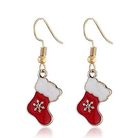 BSLVWG Christmas Decoration, Women's Christmas Earrings, Christmas Tree/Snowman/Snowflake Ornaments, Jewellery, Gifts for Women, Holiday Party, Alloy Steel