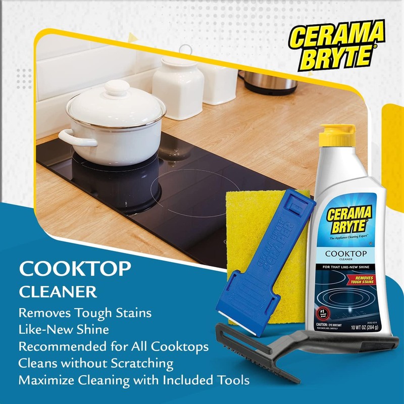 Cerama Bryte - Cooktop Cleaning Kit - Includes 10 oz.
