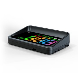 Yaouzicn H4 Heads Up Display for Car Auto Dimming Speedometer Shows Real Time Speed Compass Direction with Switchable KM/H/MPH Units on Windshield.