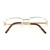 V.W.E. Rectangular Frame Clear Lens Designer Half Rim Eye Glasses