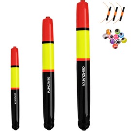 Fishing Bobbers Floats, Catfish Floats Weighted Float for Fishing, High Visibility Wood Bobber for Catfish Pike (7IN+9.8IN+11.8IN)