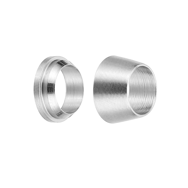 PATIKIL 1/4" Pipe OD 304 Stainless Steel Compression Pipe Fitting