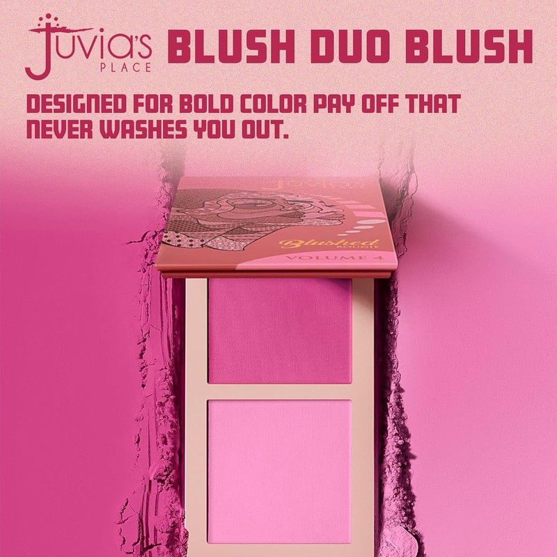 Juvia's Place Blushed Duo Blush Volume4 - Two Tone Pigmented