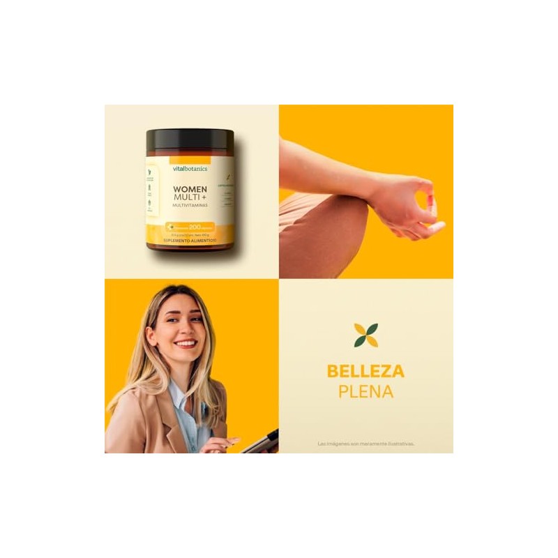 Vitaminas Mujer Colageno Hidrolizado Acido Folico Biotina Complejo Zinc Calcio