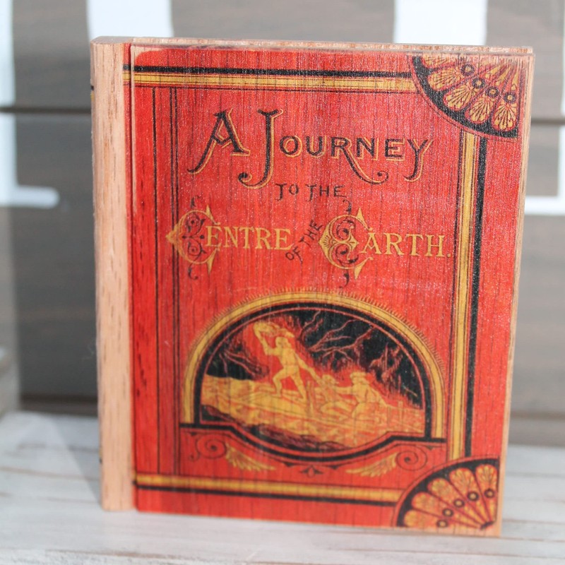 Classic SciFi 6pc Solid Wood Book Coaster Set