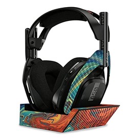MightySkins Carbon Fiber Skin Compatible with Astro A50 Wireless Headphones + Base Station (Gen 4) - Lava Water | Protective, Durable Textured Carbon Fiber Finish | Easy to Apply | Made in The USA