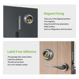 Shopkeepers Doorbell Chimes for Door Opening - Doorbell Decorative Bells for Business - Unique Ornaments and Hanging Decoration for Enty, Spa RV Fridge Sticker & Barn Wood Door - Creative Gift