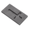 Alipis Jewelry Tools 3pcs Cross Mold Graphite Black Ingot Molds