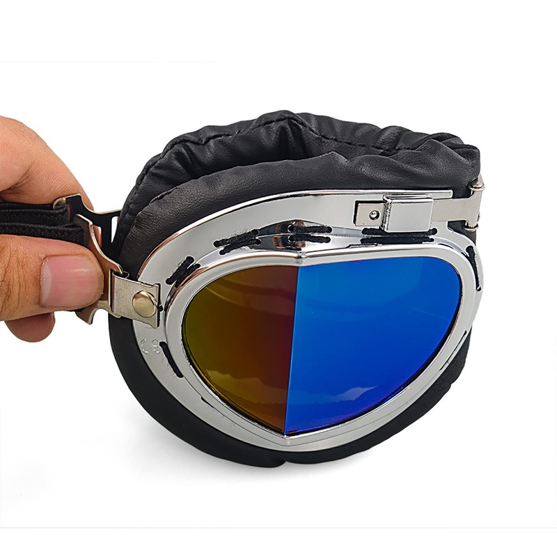 evomosa Motorcycle Motocross PC Lens Foldable Ski Goggles Windproof Dustproof