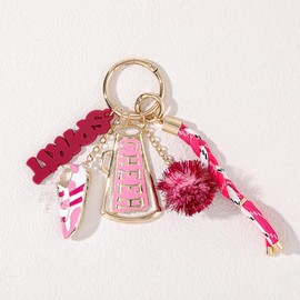 Madison Tyler Cute Sport Cheer Keychains for Women | Bag Charms for Handbags | Gold Plated Purse Charms for Handbags Decor Backpack Bag Trendy