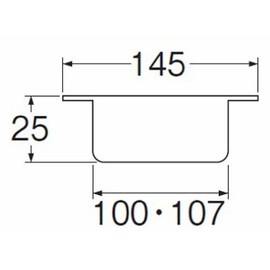 SANEI H528-100 Stainless Steel Brim Wide Cleaning Mouth for Baths, Nominal 3.9 inches (100 mm) for VP and VU Pipes