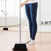TreeLen Long Handle Broom and Dustpan Set,Upright Dust Pan Combo