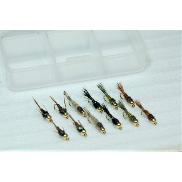 Fly Shop Complete Fly Set SD Selection Tungsten Bead Head Nymphs #14 12