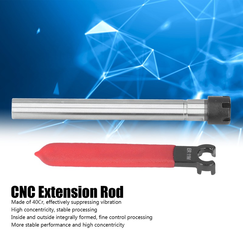 Collet Chuck Holder Straight Long CNC Milling Extension Rod 1‑7mm