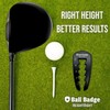 Ball Badge HeightRight Adjustable Golf Tee Height Tool – Precision
