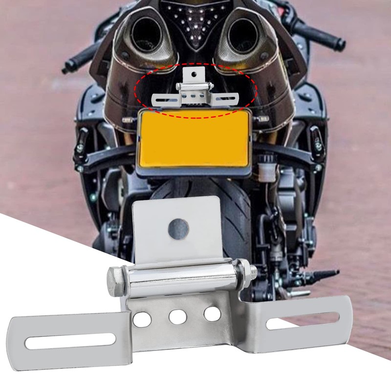 Bike Bracket Stays License Plate Stays Folding Adjustable Angle Motorcycle