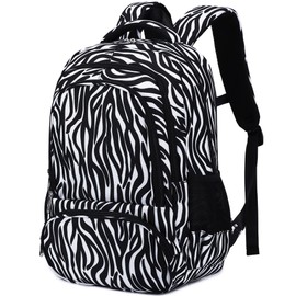 abshoo Lightweight Kids Backpack For School Teen Girls Bookbag Kindergarten Elementary School Bags (Zebra Black)