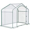 Outsunny 6' x 3' x 5' Portable Walk-in Greenhouse, Plastic
