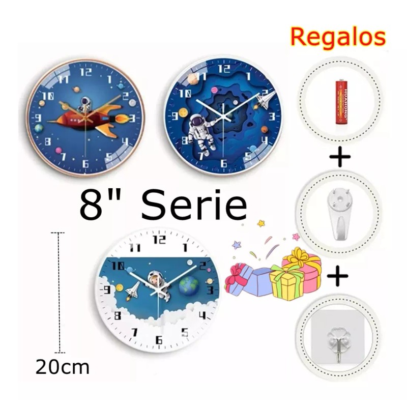 Dolores Reloj Digital De Pared Sala Modern Redond Silen 3d