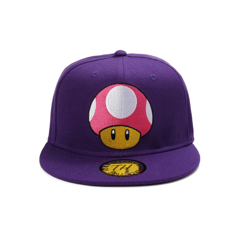 True Heads Toad Mushroom Purple Snapback Baseball Cap