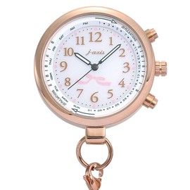 Nurse 140178A Radio Type Nurse Watch, Pink Gold, Upside Down Dial, Nursing, Medical Product, Ribbon