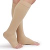TOFLY® Compression Stockings (Pair), Firm Support 20-30mmHg, Opaque, Unisex, Open