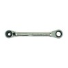 Laser Tools 6801 Reversible Ratchet Wrench 4 in 1, Silver