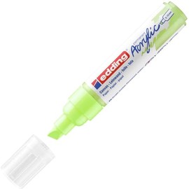 edding 5000 acrylic marker broad - pastel-green - 1 waterproof acrylic paint marker - chisel nib 5-10 mm - acrylic paint pen for drawing on canvas, art paper and wood - acrylic markers for pebbles