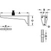 Gedotec Heavy Duty Console | Pack of 1 - Shelf
