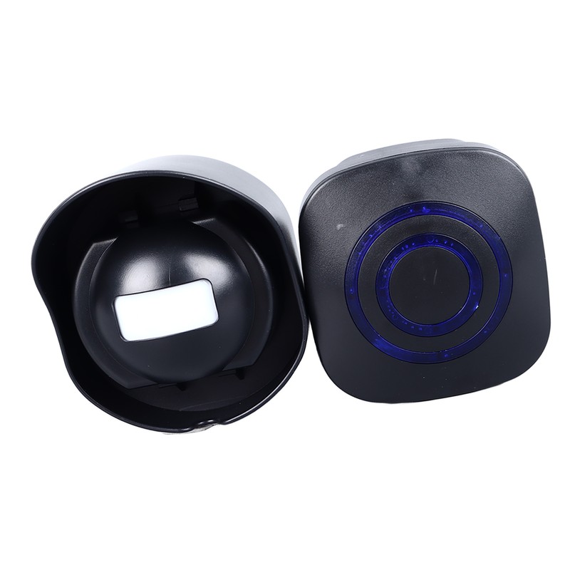 Motion Sensor Doorbell Black 38 Ringtones Wireless Door Entry Welcome