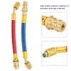 2Pcs Air Conditioning Adapter Brass R134A to R12 1/4 SAE
