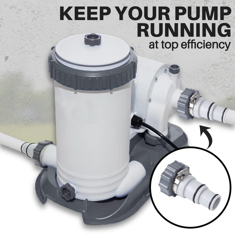 TonGass (4-Pack Pool Hose Replacement for Intex Pool Sets with