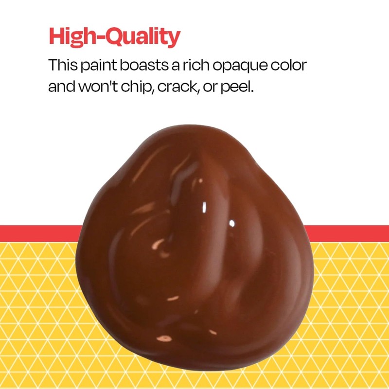 School Smart Tempera Paint, Brown, 1 Gallon Bottle