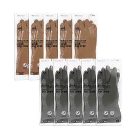 Glovesense natural latex rubber gloves 3/5 pieces beige/grey, L size 3 pieces gray / 글러브센스 천연 라텍스 고무장갑 3입/5입 베이지/그레이, L 사이즈 3입 그레이