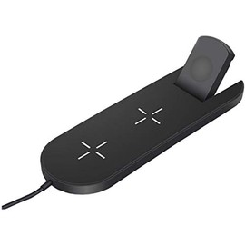 VentDepot Cargador Inalámbrico Qi 3 en 1, TripleFold, MXHPF-001, Entrada 9V, 3A, Qi, Negro, Cable USB Incluido.                                       