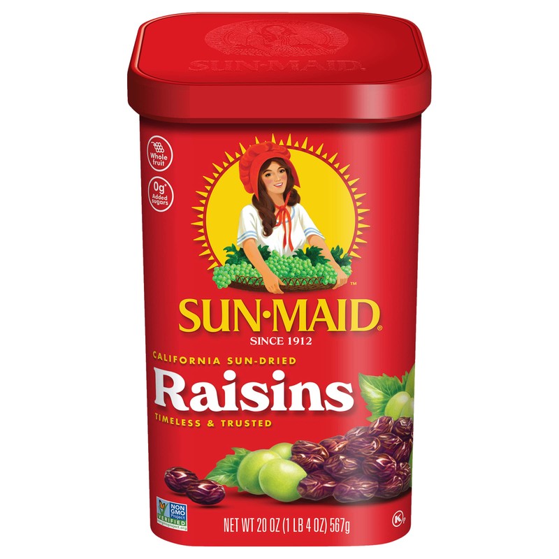 Sun-Maid Raisins Canister (20 Ounce, Pack of 6)