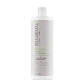 Paul Mitchell Clean Beauty Scalp Therapy Conditioner, Gently Conditions + Cools All Hair Types, Especially Dry, Oily + Sensitive Scalps, 33.8 oz.