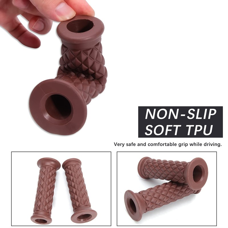 KEEPDSGN Motorbike Rubber Grips Universal 7/8" 22mm & 1" 25mm