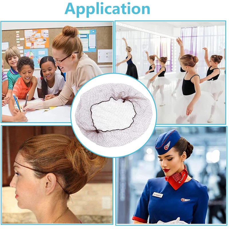 Invisible Hair Nets, 25 Pcs Hair Nets,Elastic Edge Mesh, Hair