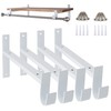 AddGrace Closet Rod Bracket Heavy Duty Shelf Brackets 10 Inch