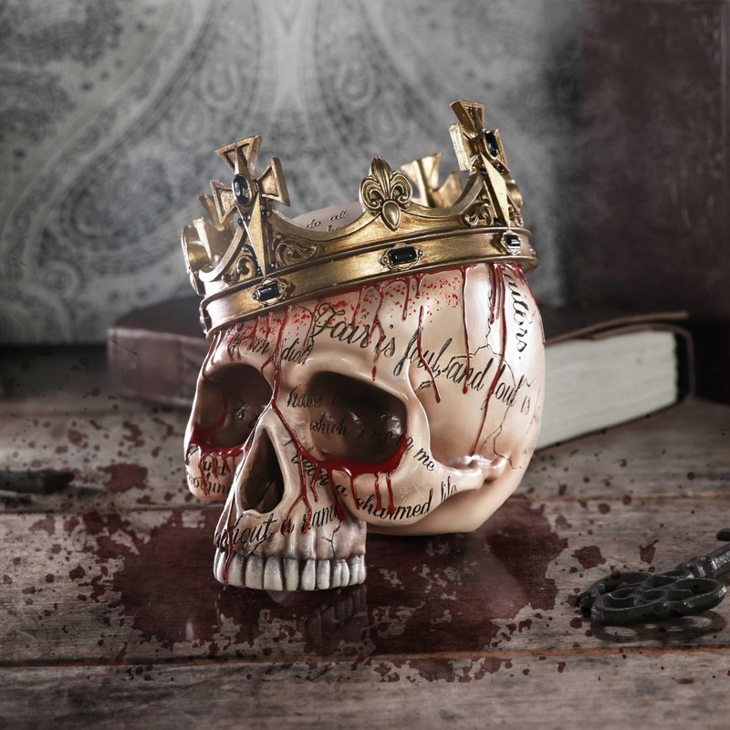 Nemesis Now Macbeth Skull Figure 15 cm, Resin, Natural, Macbeth